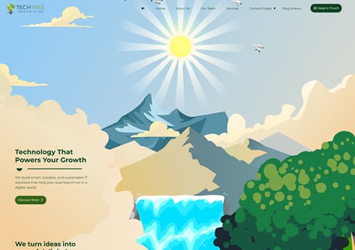 a photo of TechTree IT Company website thumbnail